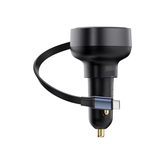 Buy Baseus Enjoyment Pro 60W Retractable USB-C Car Charger from Vmart in Pakistan