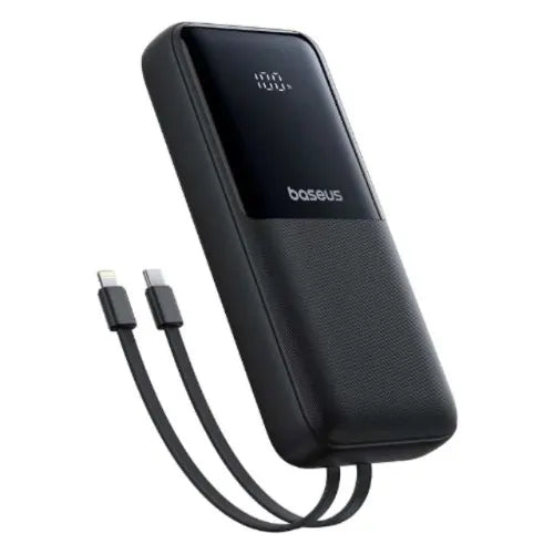 Buy Baseus Lipow Dual-cable Power Bank With Digital Display 20000mah 22.5w Cosmic Black from Vmart in Pakistan