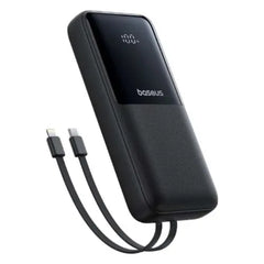 Buy Baseus Lipow Dual-cable Power Bank With Digital Display 20000mah 22.5w Cosmic Black from Vmart in Pakistan