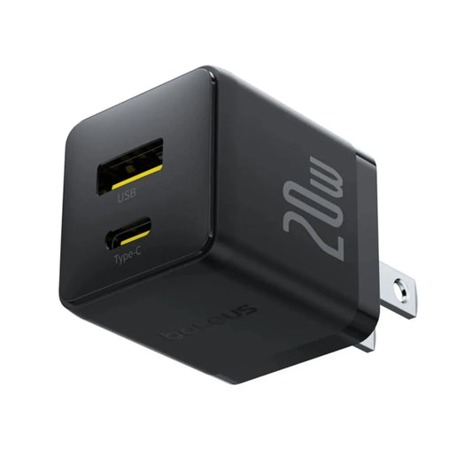 Buy Baseus Palm Fast Charger C+U 20W US Cluster Black from Vmart in Pakistan