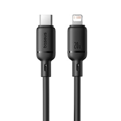 Buy Baseus Silky Series 20W Type-C to Lightning Fast Charging Cable 1m Black from Vmart in Pakistan