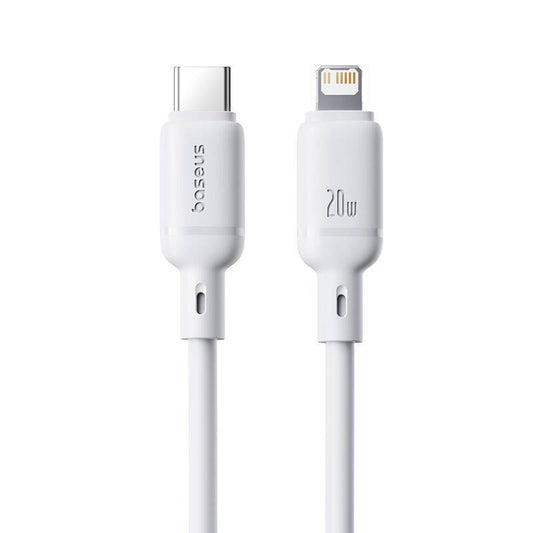 Buy Baseus Silky Series 20W Type-C to Lightning Fast Charging Cable 2m White from Vmart in Pakistan