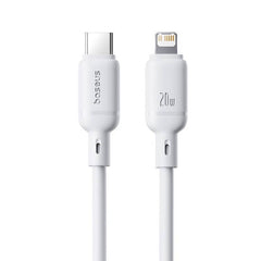 Buy Baseus Silky Series 20W Type-C to Lightning Fast Charging Cable 2m White from Vmart in Pakistan
