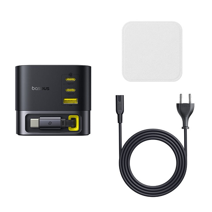 Buy Baseus Super GaN Desktop Charger with Retractable Cable 3C+U 100W EU from Vmart in Pakistan