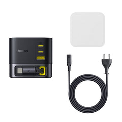 Buy Baseus Super GaN Desktop Charger with Retractable Cable 3C+U 100W EU from Vmart in Pakistan
