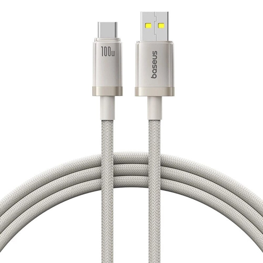 Buy Baseus Titanium Alloy Fast Charging Cable USB to Type-C 100W Galaxy Titanium Gold 1m from Vmart in Pakistan