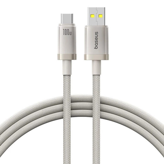 Buy Baseus Titanium Alloy Fast Charging Cable USB to Type-C 100W Galaxy Titanium Gold 1m from Vmart in Pakistan