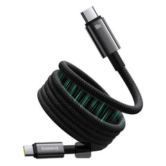 Baseus Tungsten Gold Magnetic Anti-Tangle Type-C to Type-C Cable 100W Black 1m