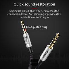 Baseus Yiven M30 Male to Male 3.5mm Aux Audio Cable Black 1.5m