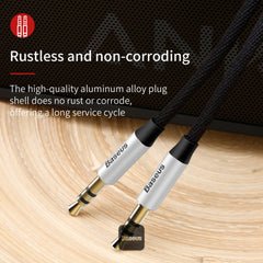 Baseus Yiven M30 Male to Male 3.5mm Aux Audio Cable Black 1.5m
