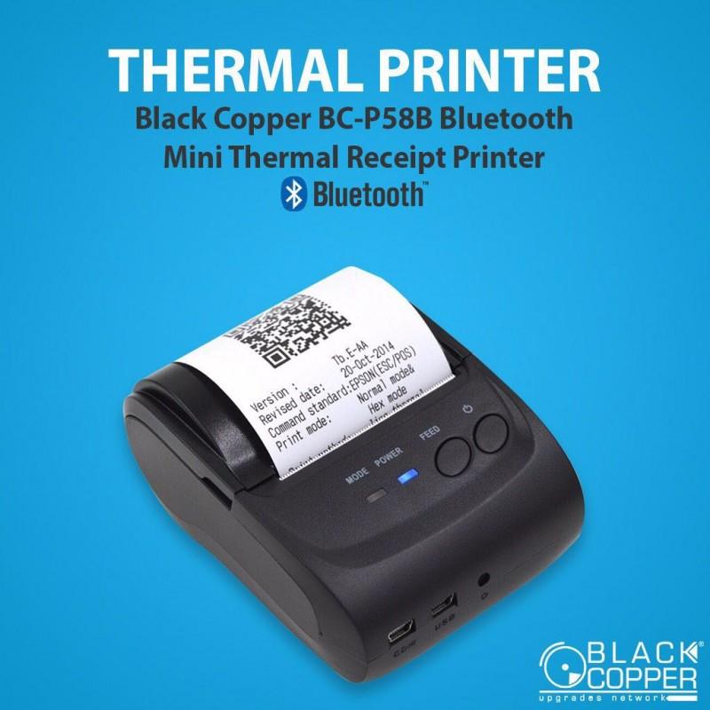 Buy Black Copper BC-P58B Bluetooth Thermal Receipt Printer from Vmart in Pakistan