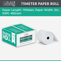 Buy Black Copper BC-W79xL75 Thermal Paper Roll Vmart in Pakistan