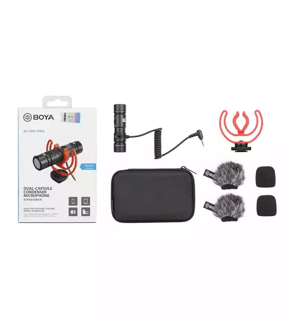 Buy Boya BY-MM1 Pro Dual-Capsule Condenser Microphone from Vmart in Pakistan