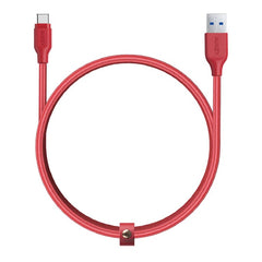 Buy Aukey Braided Nylon USB 3.1 Gen 1 A to C Cable (3.95ft) - Red from Vmart in Pakistan