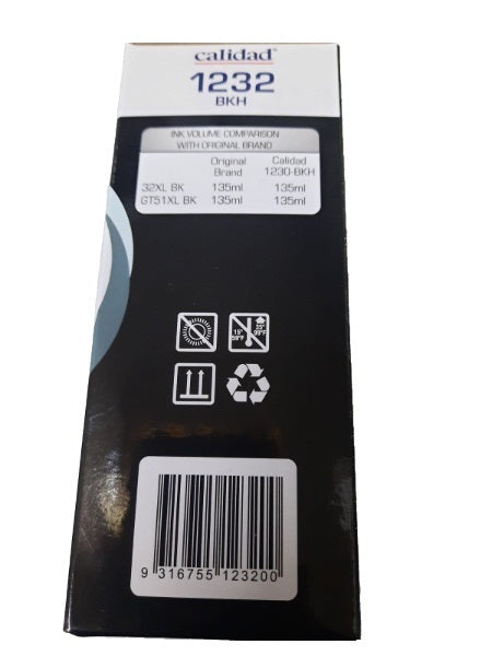 Buy Calidad 1232-BKH Alternative for HP 32 XL GT51 XL Black Ink Bottle from Vmart in Pakistan