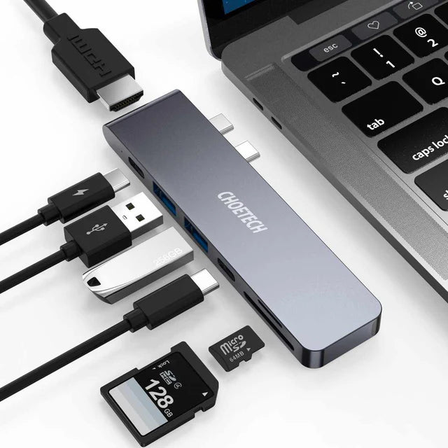 Buy Choetech HUB-M14 7-in-2 USB-C Multiport Adapter from Vmart in Pakistan
