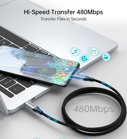 Buy Choetech XCC-1002 USB Type C to Type C 100W Fast Charging Cable 1.8m - Grey from Vmart in Pakistan