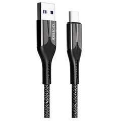 Buy Choetech AC0013 5A Nylon Braided USB-A to Type-C Fast Charge Cable 1.2m Black from Vmart in Pakistan