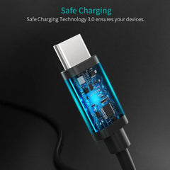 Buy Choetech CC0002 3A USB-C to USB-C Charging Cable 1m Black from Vmart in Pakistan