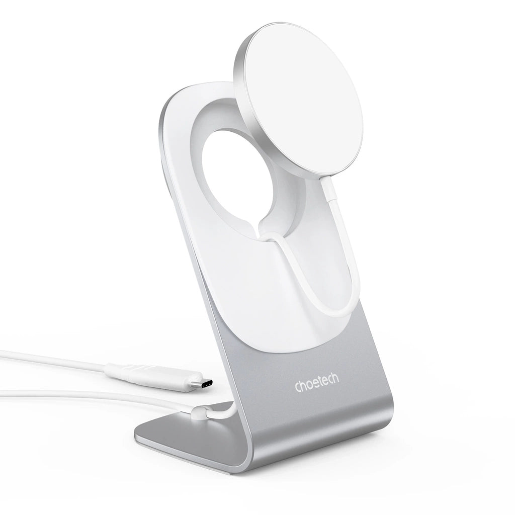 Buy Choetech H046+T518-F 15W Qi Wireless Inductive Charger with MagSafe White from Vmart in Pakistan