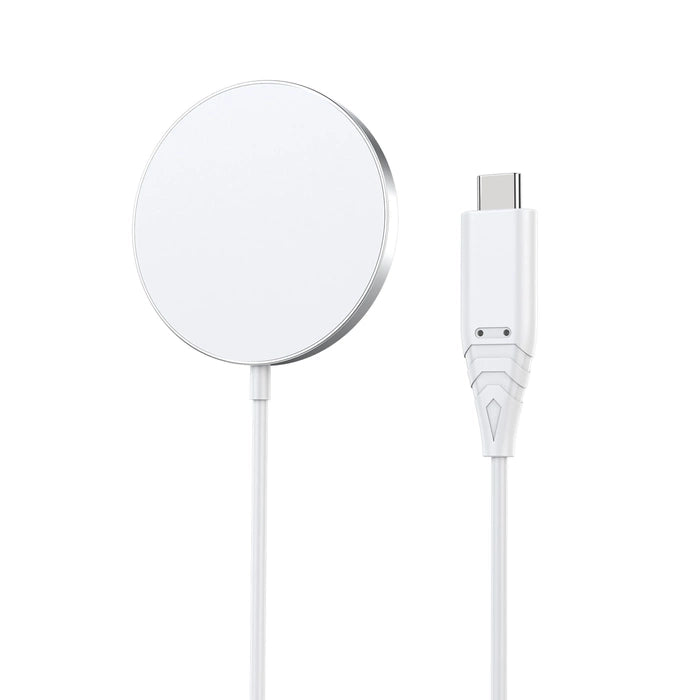 Buy Choetech H046+T518-F 15W Qi Wireless Inductive Charger with MagSafe White from Vmart in Pakistan