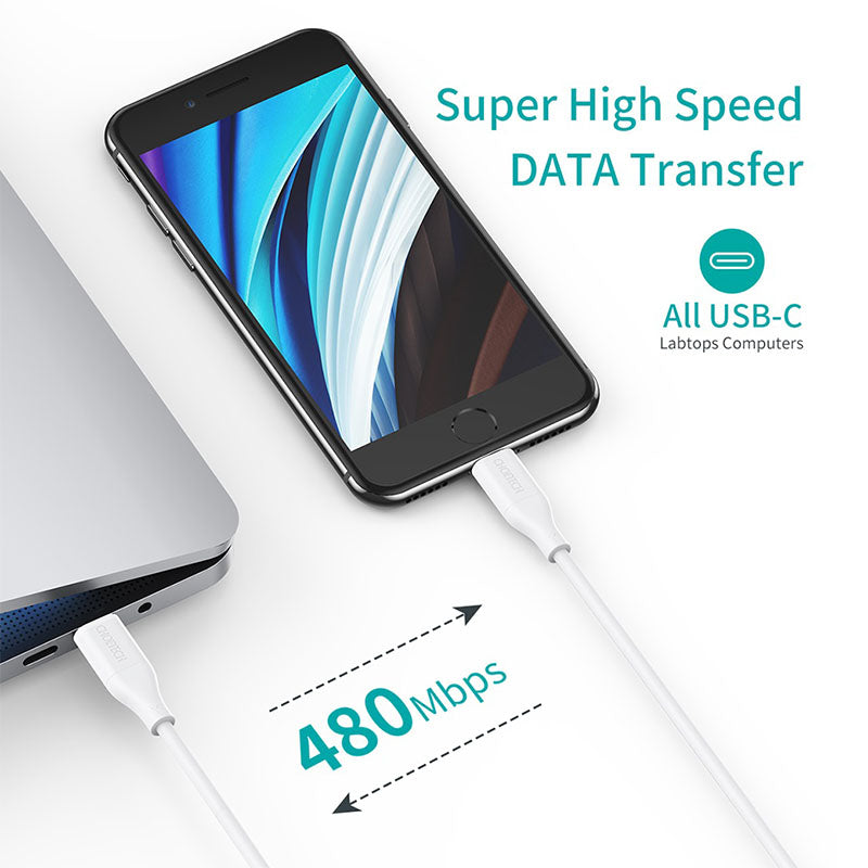 Buy Choetech IP0040 USB-C to Lightning Cable PD18/30W 1.2m White from Vmart in Pakistan