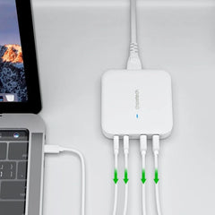 Buy Choetech PD8008 GaN 100W 4 Ports Desktop Charger White from Vmart in Pakistan