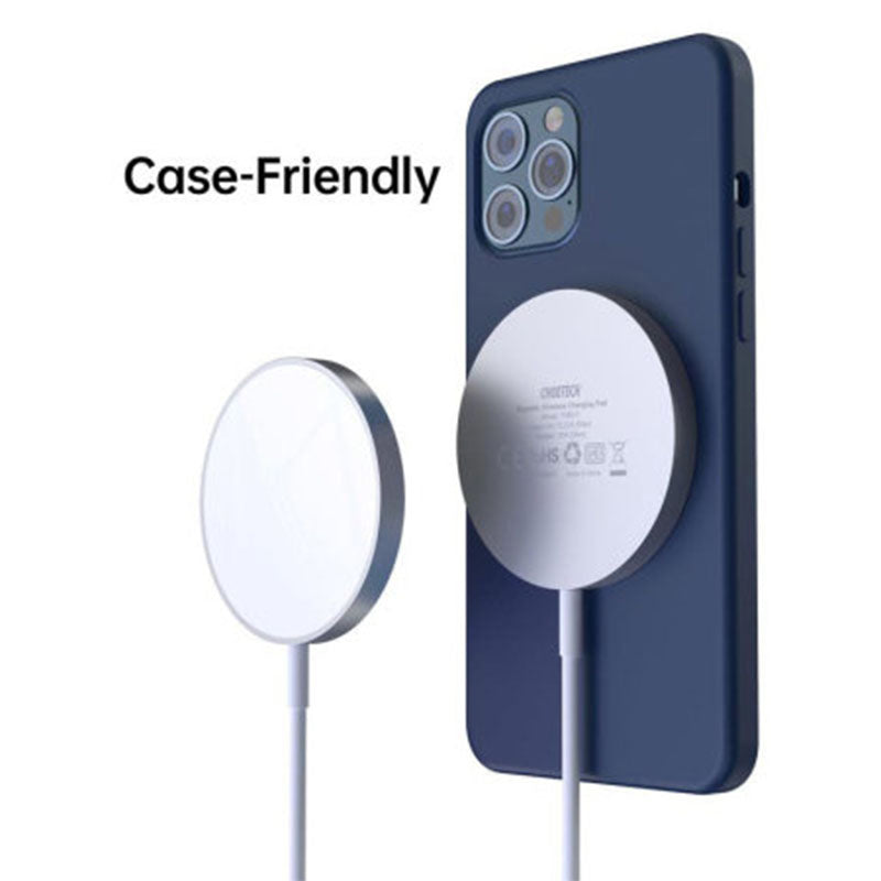Buy Choetech T518-F 15W Magnetic Fast Wireless Charger for iPhone White from Vmart in Pakistan