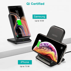 Buy Choetech T555-F 15W Fast Wireless Charger Stand + 1.2m Cable Black from Vmart in Pakistan