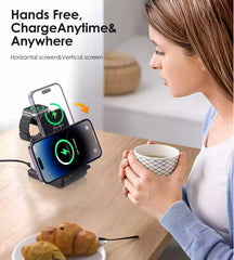 Buy Choetech T608-F 4 in 1 Wireless Charger (Apple and Samsung devices) Black from Vmart in Pakistan
