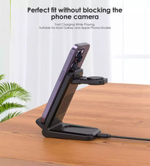 Buy Choetech T608-F 4 in 1 Wireless Charger (Apple and Samsung devices) Black from Vmart in Pakistan