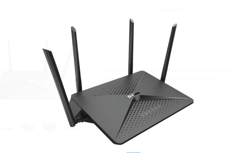 Buy D-Link DIR-882 EXO AC2600 MU-MIMO WiFi Router from Vmart in Pakistan