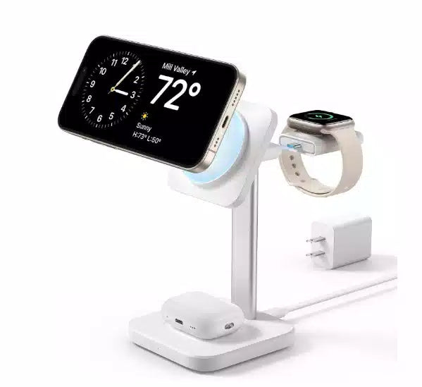 Buy ESR 3 in 1 Watch Wireless Charging Set (HaloLock) White EU from Vmart in Pakistan
