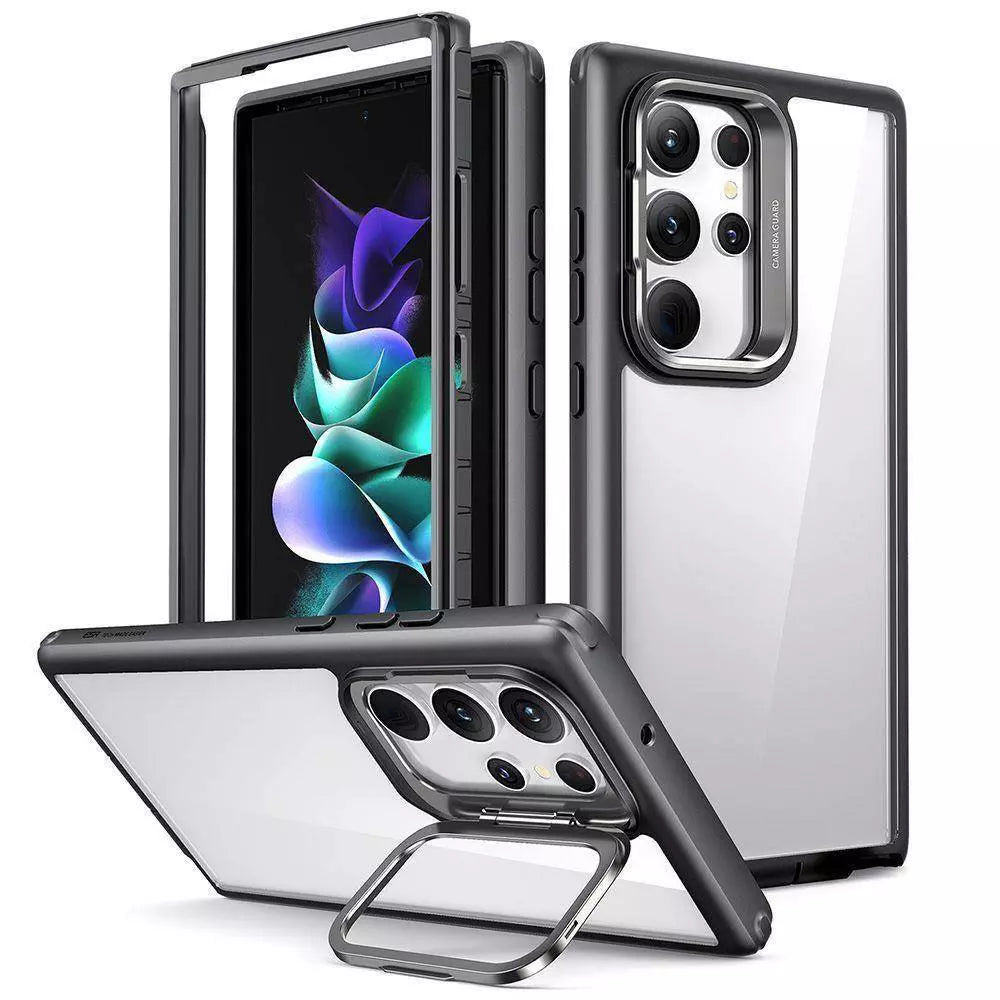 Buy ESR Galaxy S23 Ultra Armor Tough Case with Stash Stand - Clear Black from Vmart in Pakistan