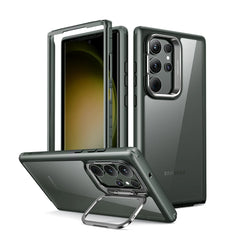 Buy ESR Galaxy S23 Ultra Armor Tough Case with Stash Stand - Clear Green from Vmart in Pakistan