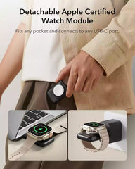 ESR QI2 3 In 1 Travel Wireless Charging Set Black