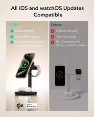 ESR Qi2 3 in 1 Wireless Charging Station Black