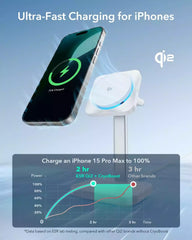 ESR Qi2 3 in 1 Wireless Charging Station with CryoBoost (HaloLock) Black US Plug