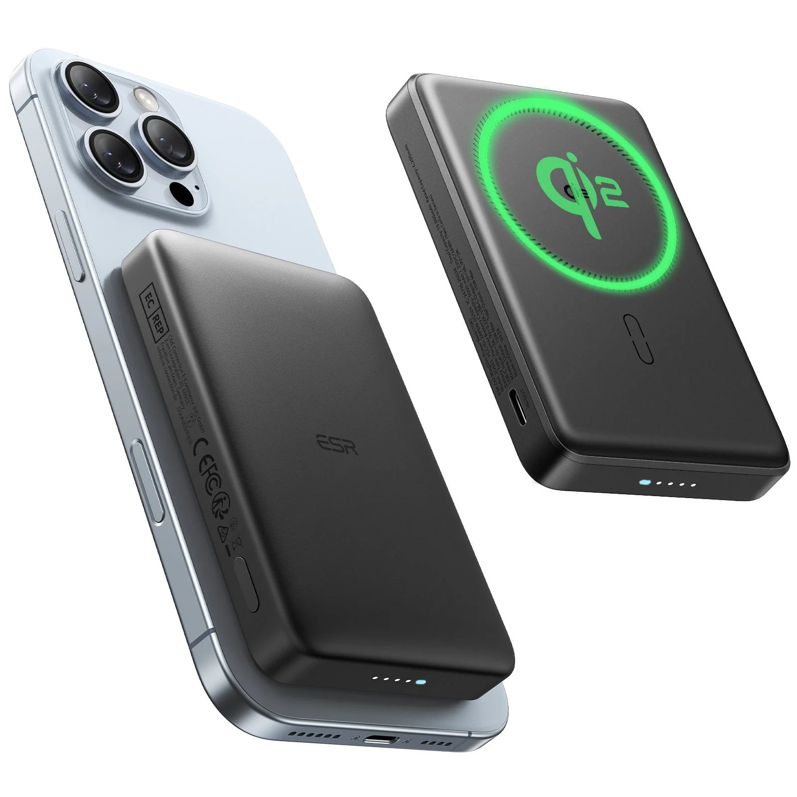 Buy ESR Qi2 MagSlim 10000mAh Power Bank Black from Vmart in Pakistan