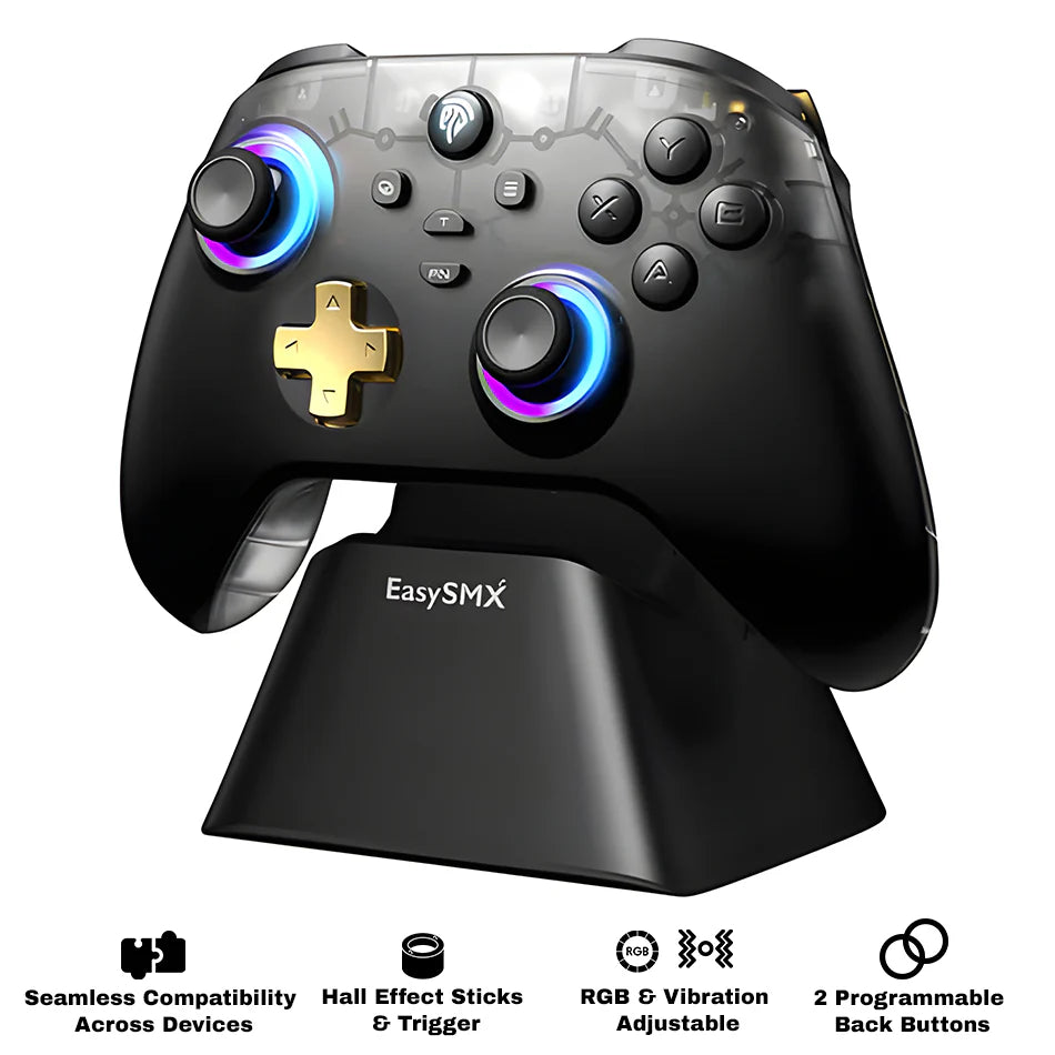 Buy EasySMX D05 Multi Platform Gaming Controller with Charging Dock Black from Vmart in Pakistan