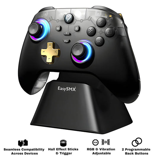 Buy EasySMX D05 Multi Platform Gaming Controller with Charging Dock Black from Vmart in Pakistan
