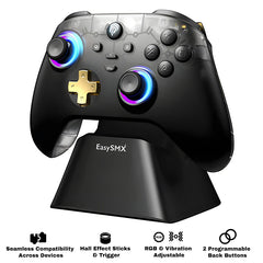 Buy EasySMX D05 Multi Platform Gaming Controller with Charging Dock Black from Vmart in Pakistan