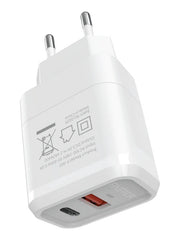 Buy Faster FAC-950 QC+PD Dual Port 20w Fast Wall Charger from Vmart in Pakistan