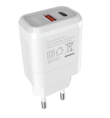Buy Faster FAC-950 QC+PD Dual Port 20w Fast Wall Charger from Vmart in Pakistan