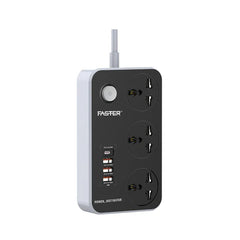 Buy Faster FUS-640 Power Strip Extension With PD+3 QC3.0 USB Ports from Vmart in Pakistan