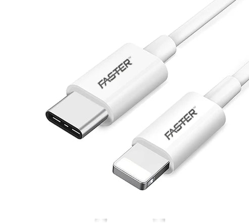 Buy Faster L1-PD Type-C To Lightning Fast Charging Cable For iPhone from Vmart in Pakistan
