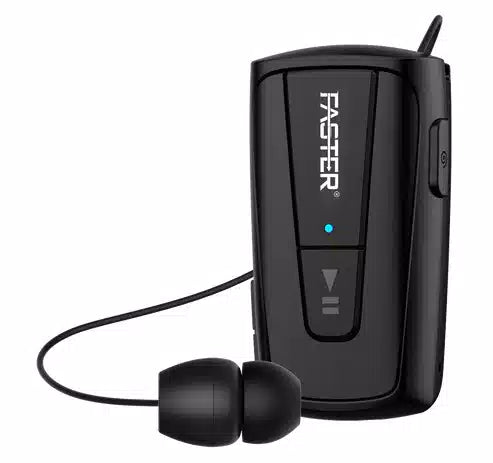 Buy Faster R12 Pro Retractable Bluetooth Headset Clip-On Earbuds from Vmart in Pakistan