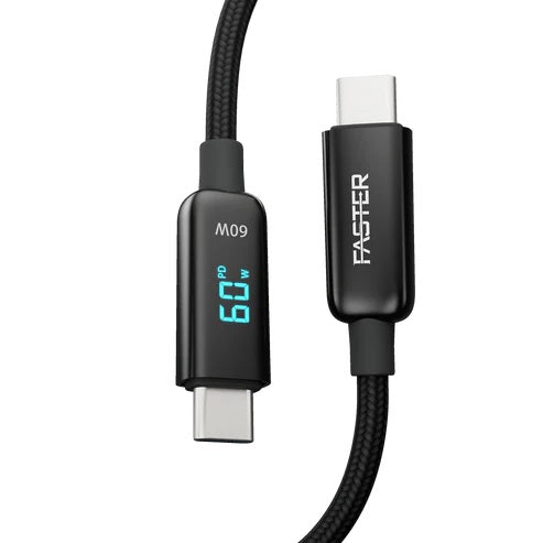 Buy Faster VL-60 60W USB-C To USB-C Digital Data Cable from Vmart in Pakistan