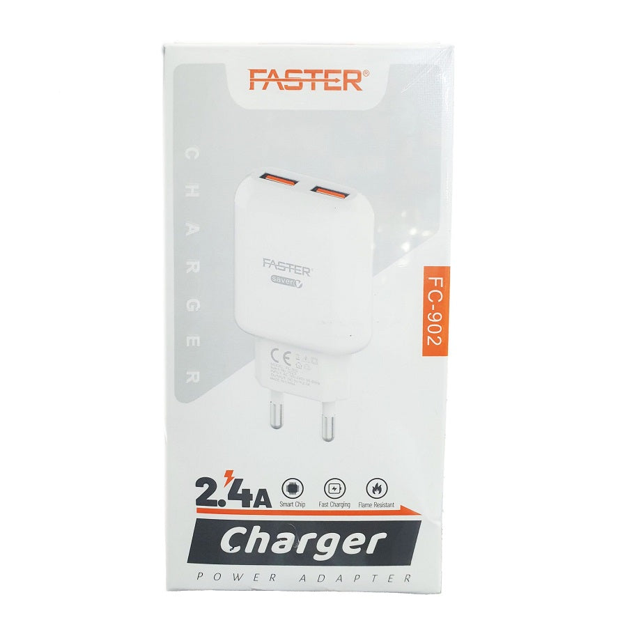 Buy Faster FC-902 Dual USB 2.4A Charger from Vmart in Pakistan