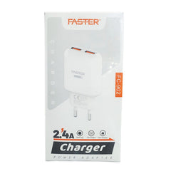 Buy Faster FC-902 Dual USB 2.4A Charger from Vmart in Pakistan